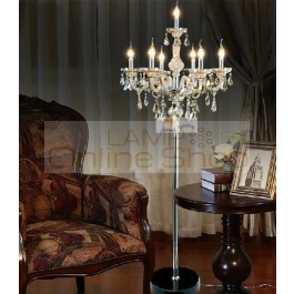 modern floor lamps bedroom large crystal floor light with lampshade cognac chrome wedding stand light foyer tall led candlestick