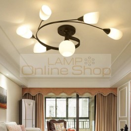 Modern Glass Chandlier Ceiling For Living Room Nordic Bedroom LED Ceiling Lamp Home Indoor Decoration Light Fixture