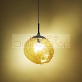 Modern LED 7 Color Pendant Lamps Tom Dixon Glass Melt Pendant Lights Mirror Hanging Lamp Lava Bedroom Kitchen Fixtures Lighting
