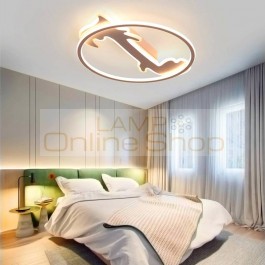 Modern LED ceiling lights for living room bedroom AC85-265V pink/ blue color Remote control indoor lighting ceiling lamp