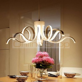 Modern Led Lamp Pendant Lights For Living Dining Room bedroom 75w dia 65cm creative Aluminum Suspension Hanglamp Home Lighting