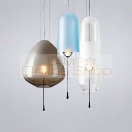 Modern LED Pendant Lights LOFT Lighting Glass Ball Pendant Lamps Home Deco Living Room Crystal LED Hanging Lamp Kitchen Fixtures