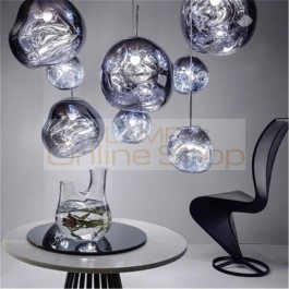 Modern LED Pendant Lights LOFT Tom Dixon Glass Melt Pendant Lamp Mirror Bedroom Lighting Kitchen Fixtures Lustre Suspension