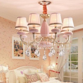 Modern Lustre Crystal Chandeliers Girls Romantic Wedding Room Bedroom Lights Princess Room led chandelier lighting