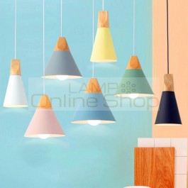 Modern Macron Color Pendant Lamp Aluminum Lamphade Hanging Pendant Light 90V-220v Decor Hanging Lamp Luminaire Kitchen Fixtures