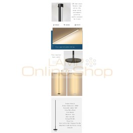 Modern Minimalist LED Floor Lamps Standing Lamps Living Room Led Black/White Aluminum Standing Lamps Lamparas Decorate