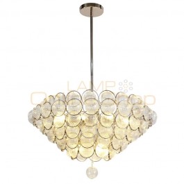 Modern Nodric LED Pendant light chrome gold plating metal body glass ball hanging art droplight home decoration Living room