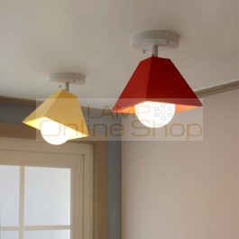 Modern Nordic Led Ceiling light Fixture colorfull metal lampshade creative ceiling lamp for Restaurant kitchen bedroom lighting