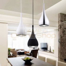 Modern pendant Lamp Fixtures Dia 16cm Aluminum Lampshade Industrial Lighting Loft Lamparas Dining Room Nordic Pendant Lights