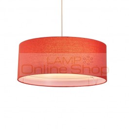 Modern simple LED Pendant light red blue lampshade hanglamp E27 lamp nodric minimalism dining room kitchen droplight