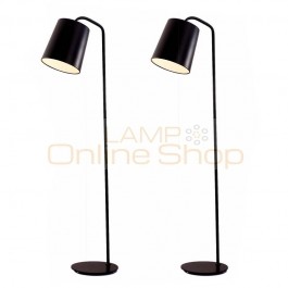 Modern simple standing Lamp black white color lampshade E27 led lamp floor light Living Room reading bedroom office home use