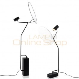 Modern simple standing Lamp white acrylic lampshade led lamp floor light foyer reading bedroom office home LED lighting Fixture