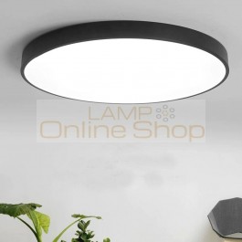 Modern ultra thin 5cm LED ceiling light black white dia 23 30cm living dining room bedroom Balcony ceiling lamp lighting fixture