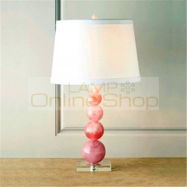 ModernLED Pink Crystal Table Lamp Bedroom Bedside Decorative Lighting Table Lights Hotel Living Room Indoor Reading Lamps Avize