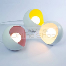 Nordic 7 Colors Macaron Semicircular Aluminum Pendant Lights Modern LED Hanglamp Dining Room Kitchen Fixtures Lighting Luminaire