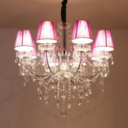 Nordic Chandelier Lighting country wrought iron crystal chandeliers ceiling E14 bedroom lamp creative cloakroom Bar lamp