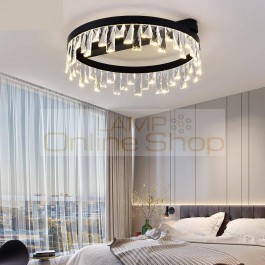 Nordic Crystal Light Led Modern Circular ceiling light Dining Room Bedroom Ceiling Lamps And Lanterns Lighting Fixture