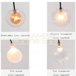 Nordic Glass Chandelire Dining Room Kitchen Fixtures Pendant Lamp Romantic Firefly Hanging Lamp Avize Lustre Lighting Luminaire