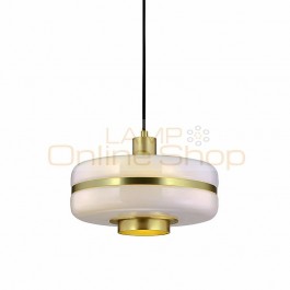 Nordic Glass Lampshade LED Pendant Light Fixtures for Dinning Room Bedroom Hanglamp Office Kitchen Home Deco Hanging Lamp