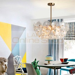 Nordic Glass LOFT LED Pendant Light Lighting Bedroom Living Room Restaurant Pendant Lamp Kitchen Fixtures Hanging Lamp Luminaire