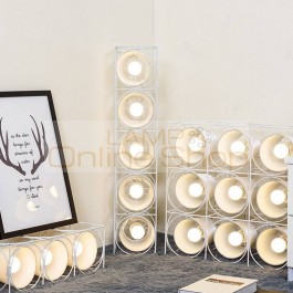 Nordic LED Floor Lamp speaker stucture Modern black white color Standing Light Living Room Bedroom shop Office Reading