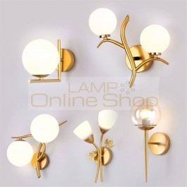 Nordic LED Iron Wall Lamp Bedroom Bedside LED Wall Lights Learning Corridor Room Indoor Sconce Lamp Light Lighting Deco Fixtures