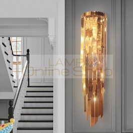 Nordic Modern Living Room Sconce Wall Lights Tv Wall Seminal Hotel Luxury gold LED lamp New Fashion Mirror Light Lighting