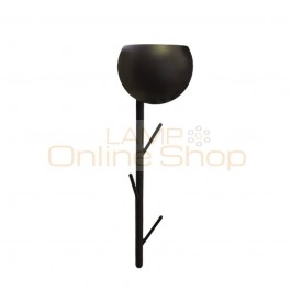Nordic Modern simple Creative bedside wall lamps Branch model bedroom wall mounted lamp with Hanger function Black white body