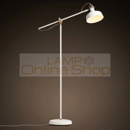 Nordic Modern Simple Personality Originality Living Room Study Bedroom White Long Arm Floorlamp Bedside Decor Floor Lamp