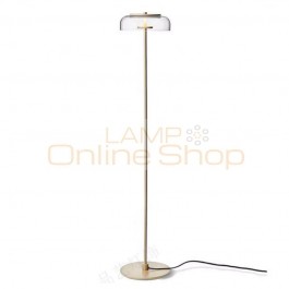Nordic Post modern simple Living room Floor lamps Bedroom study Clear glass shade fashion decoration standing lamp reading lamp