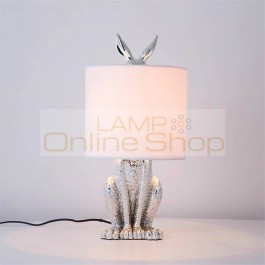 Nordic Rabbit LED Table Lamp Table Lights Bedside LED Desk Lamp Bedroom Living Room Dining Kitchen Fixtures Luminaire Industrial