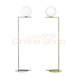 Post Modern Led Floor Lamp creative Nordic Stand Light Dia.30cm glass Living Room bedside Gold Body art home decoration lighting