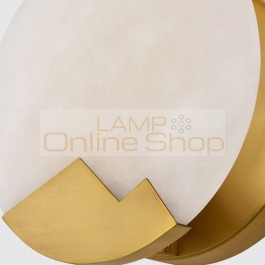 Post modern wall lamps Moon model round marble ceiling mounted lamp corridor gold luxury decoration LED wall mounted Light