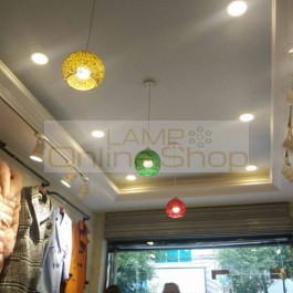  Aluminum suspension luminaire hanging Lamp for showcase American Pendant Light 110-240V dining kitchen room cafe bar light