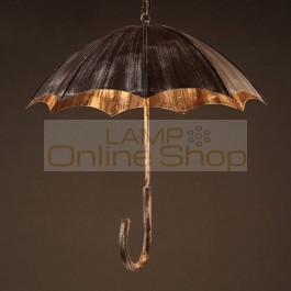  umbrella shape pendant lights creative industrial style wrought iron hanging lamp for cafe bar restaurant lighting fixture