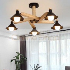  Wooden LED ceiling light Korea style ceiling lighting for living room/bedroom/study room modern ceiling lamp
