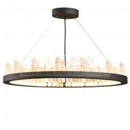 Simple crystal LED Pendant Lights modern circle Dia.40cm 60cm 80cm For Bedroom lamparas Home Decoration Lamp hanglamp luminaire