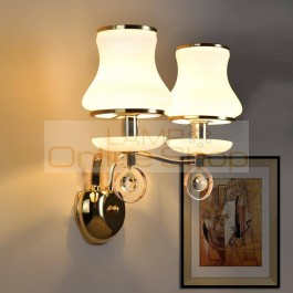 Vanity Aplique De Pared Wandlampen Arandela Aplik Lamba Crystal LED Bedroom Light Applique Murale Wandlamp Luminaire Wall Lamp