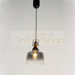Vintage Loft Pendant Lamp For Dinning Room Single/3head Gla's's Pendant Lighting Modern Hanging Lights For Bedroom