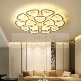 white modern ceiling lamps for dining room acrylic living room bedroom matt white body Space 10-30 meters