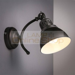 wrought iron Vintage Wall Lamp Swing Arm Adjustable Vintage led lamp Wall light wall living room dining bedroom