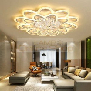 Acrylic white modern lamp room bedroom remote control Led indoor lamp home adjustable lighting