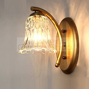 American Full Mirror Bathroom Bedroom Wall Lamp Led Bedside Headlight Single Lens Room Corridor Wall Light Vanity Mirror Lamps