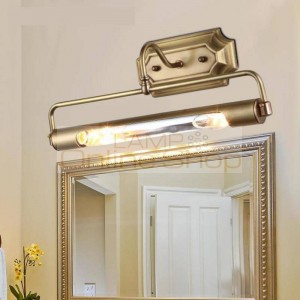 Bathroom Gold Mirror frant light Long tube AntiRust wall light for Dressing room project closet Wall Mounted Led mirror light