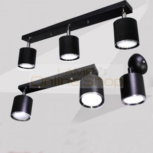 Black white ceiling lamp LED spotlight,2/3 arms aluminum spotlight/floodlight,bathroom mirror/TV background store light fixture