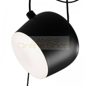 Black white color led Pendant Light Post Modern Brief Creative suspension Light Living Room Office Bar Light