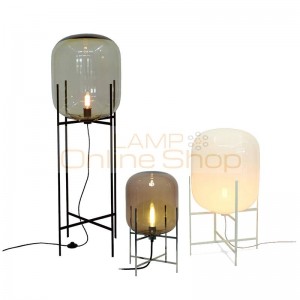 Creative simple floor lamp modern millky glass lampshade standing lamp white new design decoration light 