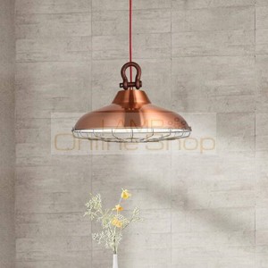Designer Loft Industrial Iron Bar Coffee LED Pendant Lamp American Country Restaurant Kitchen Deco Pendant Lights Fixture