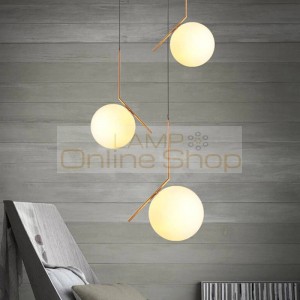 glass ball pendant light modern pendant lamp for living room/bedroom/dining room art deco lampara indoor use
