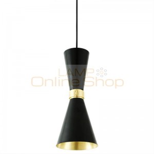 Horn shape creative pendant light for dining room black/white outside gold color outside droplight Nordic Art style Decoration